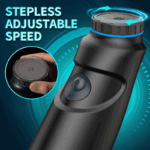 Stepless Adjustable Speed Thrusting Twisting Black Male Masturbator