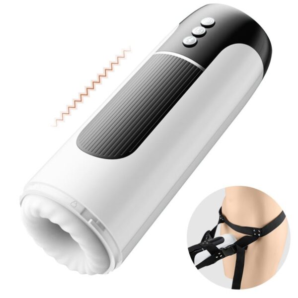 Wearable 7 Thrusting & Vibrating Heating Vocable Multifunctional Masturbator