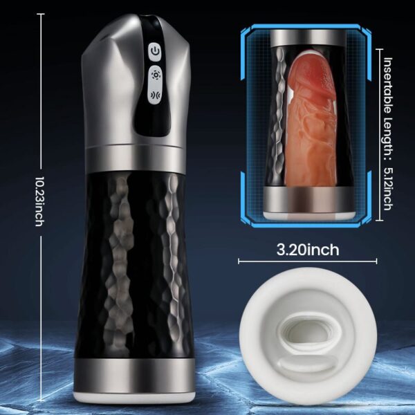 5 Squeezing Sucking Deep-Throat Automated Oral Masturbator Male Sex Toy