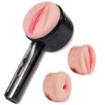 10 Vibration Anal and Vaginal 2 in 1 Handheld Masturbator