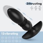 3 Thrusting 12 Vibrating Silicone Prostate Massager with Remote Control