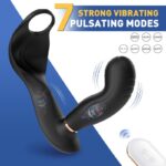 Wild Bill 7 Vibrating 7  Pulsating Balls Cock Ring Prostate Anal Massager