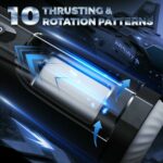 10 Thrusting Rotating Black Wing-like Male Masturbator