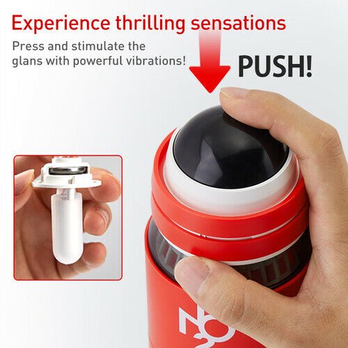 Dual-ended Manual  Rotating Masturbator Male Pressing Vibration Sex Toys