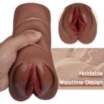 Lifelike Pocket Pussy Soft and Durable Material Realistic Textured Vagina and Tight Anus 2 in 1 Holes