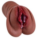 Lifelike Pocket Pussy Soft and Durable Material Realistic Textured Vagina and Tight Anus 2 in 1 Holes