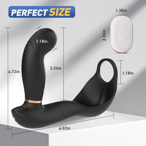 Wild Bill 7 Vibrating 7  Pulsating Balls Cock Ring Prostate Anal Massager