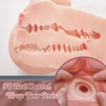 4.2lb 3D Dual-Channel Realistic Bubble Butt Masturbator Toy