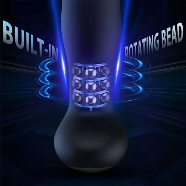 Black Panther 8-frequency Vibrating Bead-rotating Prostate Massager