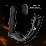 3 Thrusting 10 Vibrating Dual Cock Rings Prostate Massager