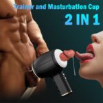 Handheld 8 Vibrating 5 Thrusting Male Masturbator