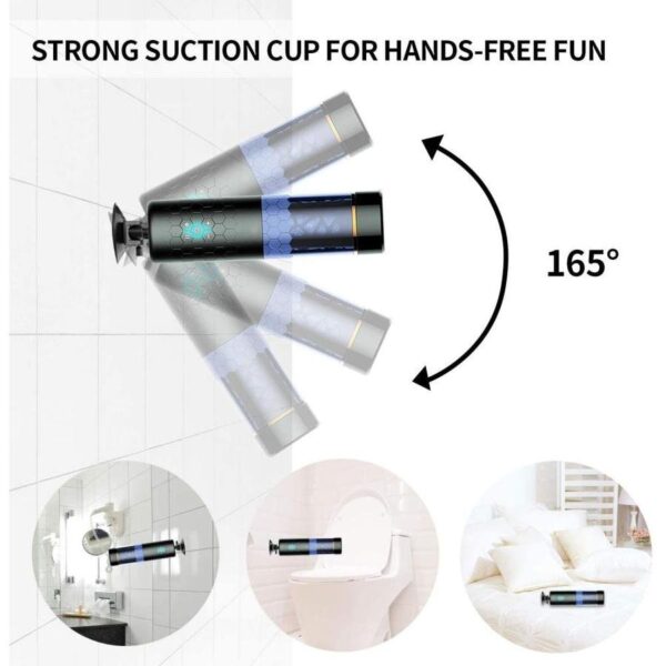 Upgraded 6-Telescoping Rotating Hands-Free Masturbation Cup