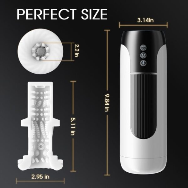 Wearable 7 Thrusting & Vibrating Heating Vocable Multifunctional Masturbator