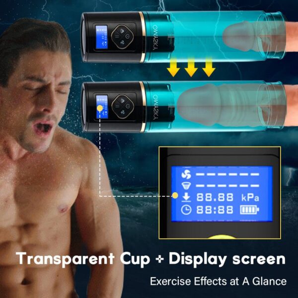 6 Hydrotherapy with Display Male Enhancement Water Penis Pump