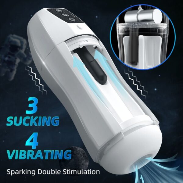 3 Sucking 4 Vibrating Automatic Blowjob Masturbator