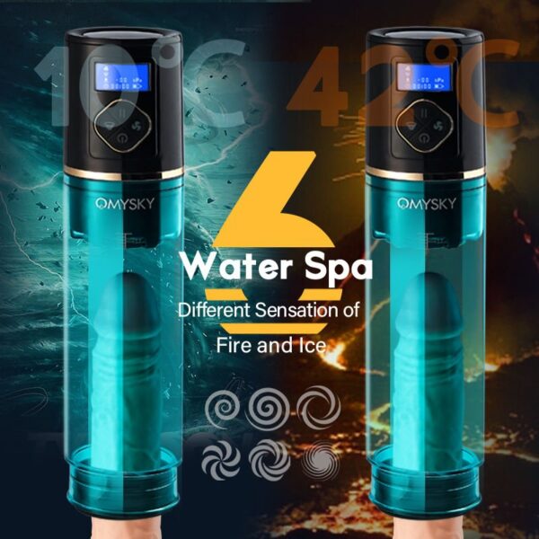 6 Hydrotherapy with Display Male Enhancement Water Penis Pump