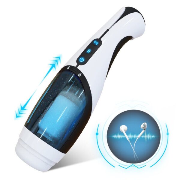 Automatic 4 Telescopic Vagina Masturbation Cup with Voice Mode